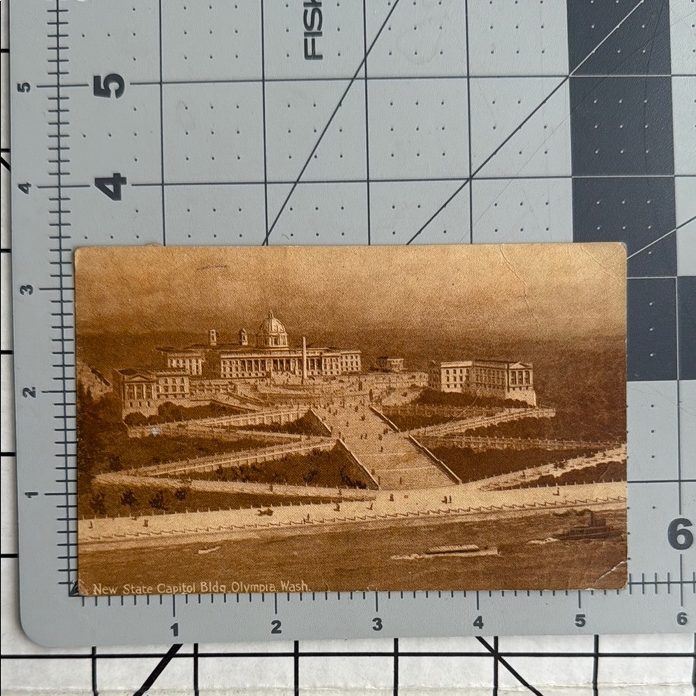 Antique postcard (1912) of the proposed new State Capitol Bldg, Olympia, Wa